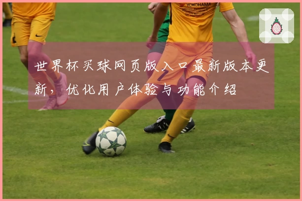 世界杯买球网页版入口最新版本更新,优化用户体验与功能介绍
